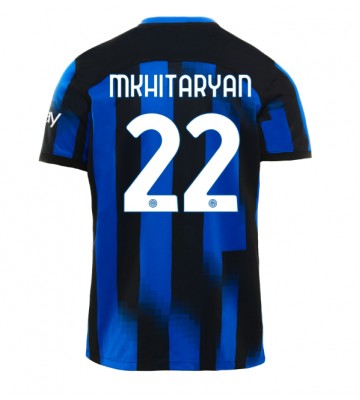 Inter Milan Henrikh Mkhitaryan #22 Koszulka Podstawowych 2023-24 Krótki Rękaw